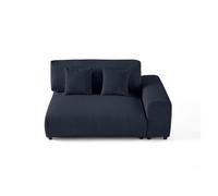 Lisa design Canapé 2 places velours - Bleu foncé