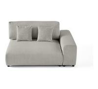 Lisa design canapé modulable 2 places - Gris clair