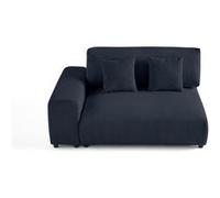Lisa design canapé 2 places Garance - Bleu foncé