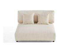 Lisa design canapé modulable 2 places - Beige