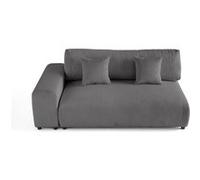 Lisa design canapé droit 3 places - Gris clair