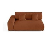 Lisa design canapé droit 3 places - Terracotta