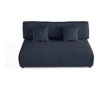 Lisa design Canapé Garance en velours - Bleu foncé