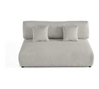 Lisa design Canapé droit 3 places - Gris clair