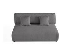Garance - module d'assise 3 places - en velours côtelé - Gris foncé Gris foncé G