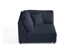 Lisa design Module d'angle de canapé - Bleu foncé