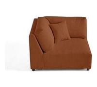 Lisa design module d'angle canapé modulable - Terracotta