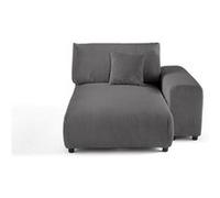 Lisa design canapé méridienne 2 pl - Gris clair