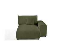 Lisa design méridienne 2 places velours - Vert
