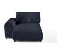 Lisa design module canapé méridienne gauche - Bleu marine