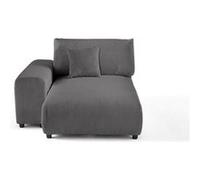 Lisa design méridienne modulable velours - Gris clair