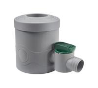 GARANTIA Collecteur d'eau de pluie DN 68-100 avec robinet, gris incl. une cartouche de filtration