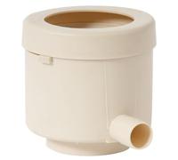 GARANTIA Collecteur Filtrant Eco de Luxe, sable, Récupérateur d’eau de pluie avec filtre intégré, Compatible descentes de gouttière 70-100 mm, Installation facile, mode été/hiver, anti-débordement