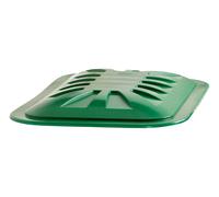 GARANTIA Couvercle pour récupérateur d'eau de pluie rectangulaire 520 litres, vert