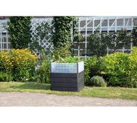 Garantia Ergo Quadro Turbo Hochbeet M 75 + Wachstumsmodul Farbe wood, 80x60 cm