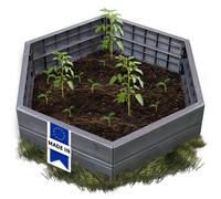 GARANTIA ERGO système de carré potager XL Wood 6 panneaux in onnecteurs