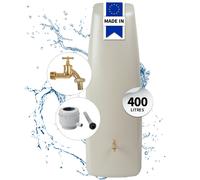 GARANTIA Kit Cuve murale ELEGANCE 400 L sable avec robinet laiton et collecteur Eco gris