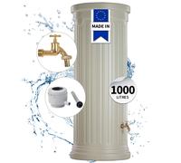 GARANTIA Kit Réservoir Colonne romaine 1000 L sable avec robinet laiton et collecteur Eco gris