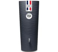 GARANTIA Natura 2en1 Recuperateur d Eau de Pluie 350L Graphite avec bac Plantes intégré - Recuperateur Eau de Pluie, Récupérateur Eau de Pluie, Reservoir Eau, Cuve Eau de Pluie, Récupérateur d'eau