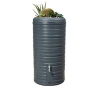 GARANTIA NORDIC 2in1 récupérateur d'eau de pluie 300 L, gris graphite avec bac de plantation
