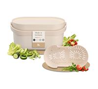 GARANTIA NOVA seau à compost 5 litres beige sable