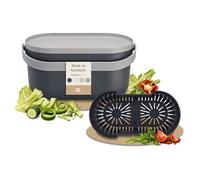 GARANTIA NOVA seau à compost 5 litres gris graphite / gris pierre