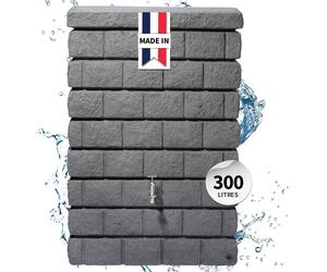 GARANTIA ROCKY JR Réservoir 300L, gris granit - design unique et écologique pour une collecte d'eau optimisée