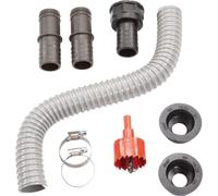 GARANTIA Set de Jumelage FLEX-COMFORT, gris - Raccordement facile aux réservoirs d'eau de pluie avec kit complet de 40 cm
