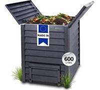 GARANTIA THERMO-WOOD Composteur 600 L brun anthracite, en Carton