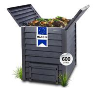 GARANTIA THERMO-WOOD Composteur 600 L brun anthracite, en Carton