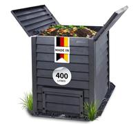 GARANTIA Thermo-Wood Composteur de Jardin Kit 400L Imitation Bois