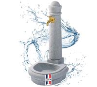 GARANTIA Fontaine VENEZIA en PE gris clair Livrée avec robinet laiton 3/4" déjà monté