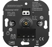 Garantie 5 ans. EBROM® Variateur d'intensité universel à LED avec coupe de phase + coupe de phase 3 à 100 W, halogène réglable, etc. 10-220 W/VA, variateur d'intensité, convient aux chasseurs Busch Gira, Jung
