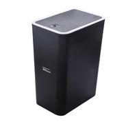 Garbage Can With Press Top - Wastebasket Container, Push Lid Bin | Slim Modern Trash Holder, Odor Blocking Pet Resistant Litter Organizer Suitable Bathroom Kitchen Bedroom Office Craft Area