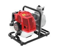 Garbenat Pompe à eau à essence 1,7 CV, moteur 2 temps pompe à eau 43cc 1.25kw, portable Pompe à eau de jardin 1 pouce | manuel démarrage | Débit 10m³/h | 30m hauteur | 8m aspiration pour arrosage