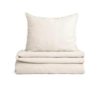 Garbo&Friends Housse de couette et taie d'oreiller Eggshell Muslin 150x210 cm/50x60 cm