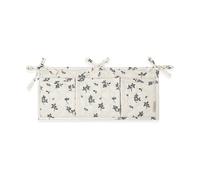 Garbo&Friends Poche de lit matelassée en satin Blueberry 18x43 cm