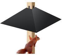Garbuildman Lot de 1 déflecteur d'écureuil en métal pour poteaux en bois de 4 x 4 - Protection anti-écureuils pour mangeoire à oiseaux - Dissuasif extérieur pour poteaux en bois