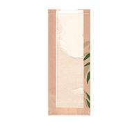 García de Pou 100 unité - Sachets Ouverts 2 Côtés 'Open Pack' 22 G M2 8 Ldpe 18X18,2 Cm Blanc Kraft