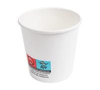 García de Pou 1000 Unités - Gobelets Boissons Chaudes 1 Paroi 120 ml 230 + 18 Pe g/m2, 6,2/4,5 x 6 cm Blanc Carton