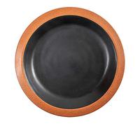 García de Pou 12 Unités - Assiettes Asami Ware 650 ml 25,4 x 3,4 cm Noir Mélamine