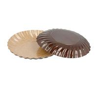 García de Pou 200 Unités - Mini Plateaux 380 g/m2, 9 cm Chocolat/Praliné Carton