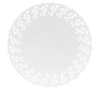 García de Pou 250 Unités - Dentelles Rondes Ajourées 54 g/m2, 27 cm Blanc Papier