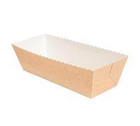 García de Pou 300 Unités - Moules Cuisson Pâtisserie 230 g/m2, 20,2 x 6,8 x 6,2 cm Naturel Kraft
