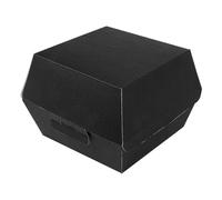 García de Pou 50 Unités - Boîtes Hamburger Thepack 230 g/m2, 14,4 x 13,6 x 9,2 cm (L+) Noir Carton Ondulé Nano-Micro