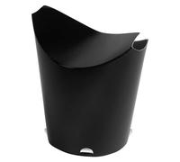 García de Pou 50 Unités - Gobelets à Frites avec Fermeture 26 oz - 780 ml 305 + 18Pe g/m2, 11 x 15,7 cm Noir Carton