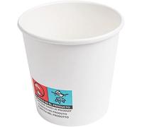 García de Pou 50 Unités - Gobelets Boissons Chaudes 1 Paroi 120 ml 230 plus 18 Pe g/m2, Ø 6,2/4,5 x 6 cm Blanc Carton (Lot de 5)