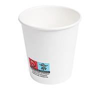 García de Pou 50 Unités - Gobelets Boissons Chaudes 1 Paroi 180 ml 260 plus 18 Pe g/m2, Ø 7,2/5,3 x 7,8 cm Blanc Carton