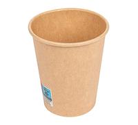 García de Pou 50 Unités - Gobelets Boissons Chaudes 1 Paroi 240 ml 280 plus 18 Pe g/m2, Ø 8/5,6 x 9,2 cm Marron Carton