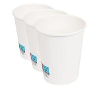 García de Pou 50 Unités - Gobelets Boissons Chaudes 1 Paroi 240 ml 280 plus 18 Pe g/m2, Ø 8/5,6 x 9,2 cm Blanc Carton (Lot de 3)